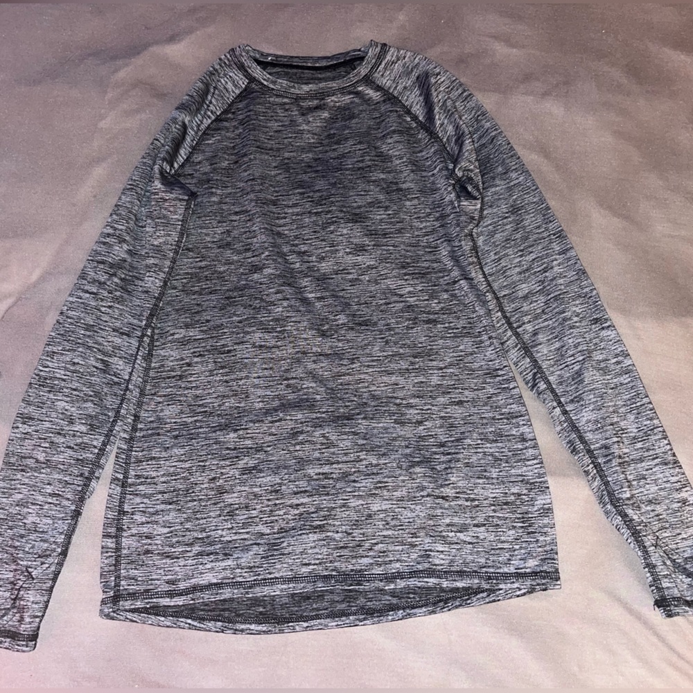 Black and grey thermal long sleeve.